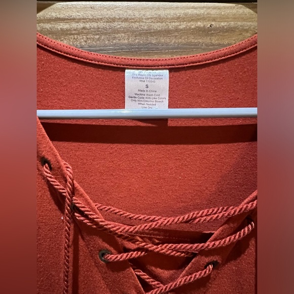 Burnt Orange Fall Dress - Picture 2 of 5